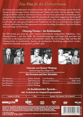 Ohnsorg-Theater Klassiker: Eine Frau für den Klabautermann [DVD]