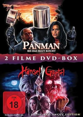 PANMAN - Bis das Blut kocht + HÄNSEL V GRETEL - Hexenjäger - 2 Disc DVD Uncut Horror Box [Blu-Ray]