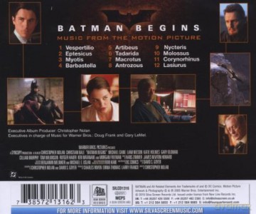 Batman Begins soundtrack (Batman - Początek) (Hans Zimmer) [CD]
