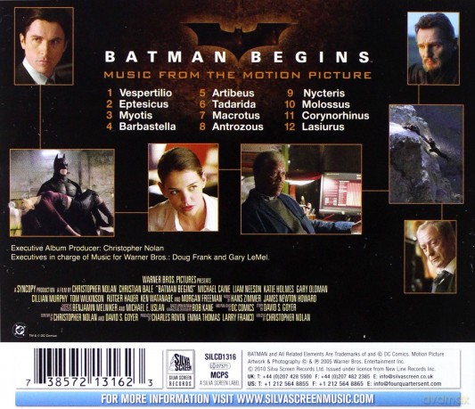 Batman Begins soundtrack (Batman - Początek) (Hans Zimmer) [CD]