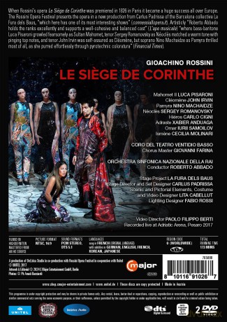 Rossini: Le Siege de Corinthe (Rossini Festival, Adriatic Arena, Pesaro 2017) [DVD]