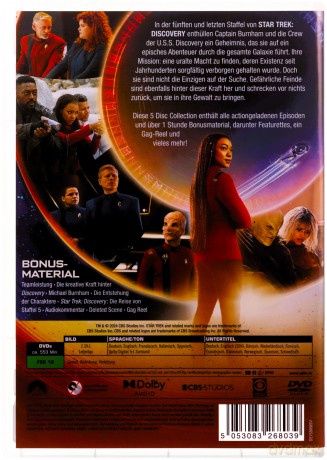 STAR TREK: Discovery Season 5 [DVD]