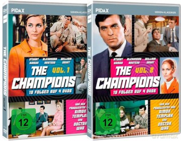 The Champions - Die komplette 30-teilige preisgekrönte Sci-Fi Agenten-Serie (Gesamtedition) von den Produzenten von "Simon Templar" und "Doctor Who" [DVD]