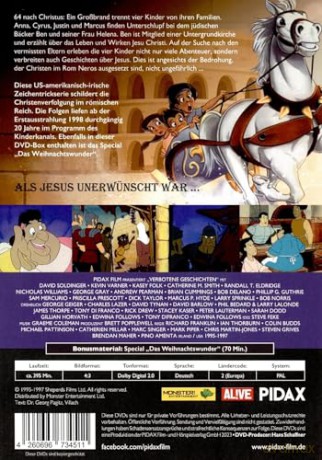 Verbotene Geschichten (Codename Jesus) - Ostergeschichten + Weihnachtswunder für Kinder und Erwachsene Abenteurer - Ostern Komplettbox mit 13 lehrreichen Episoden (Pidax Animation) [DVD]