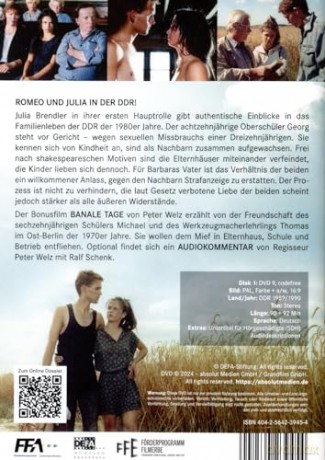 Verbotene Liebe (inkl. Bonusfilm "Banale Tage" von von Peter Welz) (Neuauflage) [DVD]