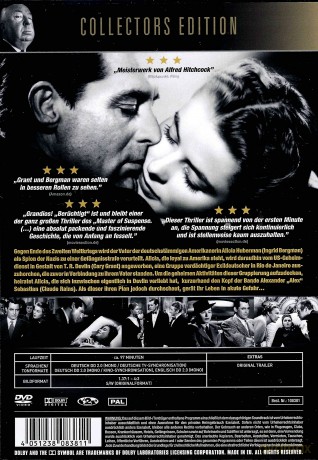 Alfred Hitchcock Film: Berüchtigt - Notorious (1946) [DVD]