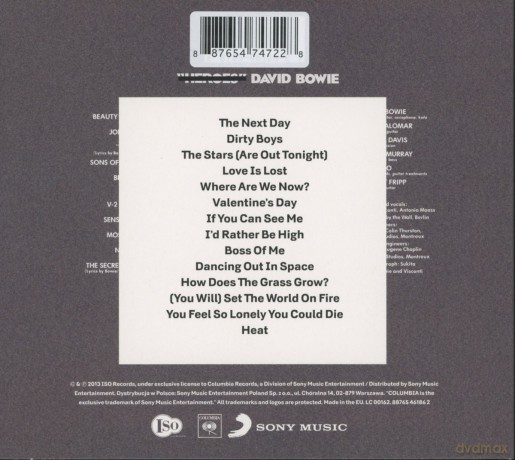 David Bowie: The Next Day [CD]