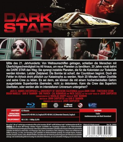 Dark Star - John Carpenters legendärer Weltraum-Wahnsinn - Der Klassiker mit philosophischen Bomben - Eine verrückte Science Fiction Komödie [DVD]