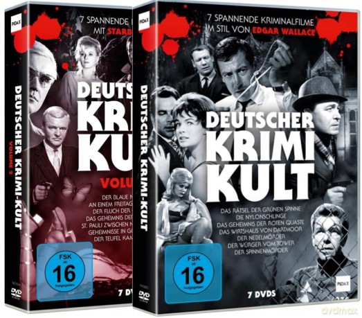 Deutscher Krimi Kult Vol. 1+2 - 15 spannende Kriminalfilme mit Starbesetzung (2 DVD-Boxen + Bonusfilm) Krimi Perlen angelehnt etwa im Style Edgar Wallace [DVD]