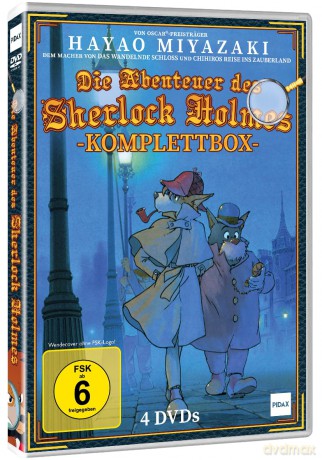 Die Abenteuer des Sherlock Holmes (Meitantei Holmes) - Komplettbox - Von OSCAR-Preisträger Hayao Miyazaki - Japanische Anime Adaption - Alle 26 Folgen der Krimi Serie [DVD]
