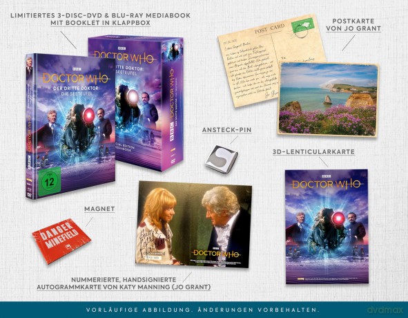 Doctor Who: Der Dritte Doktor - Die Seeteufel (Limited Special Edition, DVD/BD Combi) - AMAZON exklusiv [Blu-Ray]