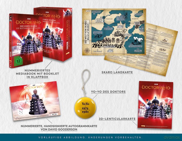 Doctor Who: Der Vierte Doktor - Die Bestimmung der Daleks (Limited Special Edition, DVD/BD Combi) - AMAZON exklusiv [Blu-Ray]
