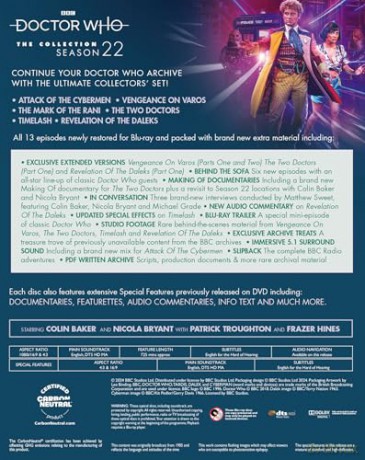 Doctor Who: Season 22 Blu-Ray [Blu-Ray]