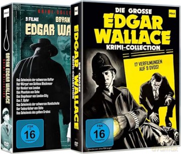 Edgar Wallace FAN Box Edition - 26 seiner populären Grusel Krimi Verfilmungen - in 2 Sammlerboxen [DVD]