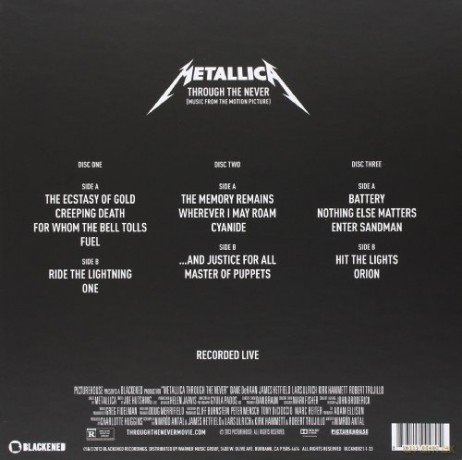 Metallica: Through The Never (Coloured Vinyl) [3xWinyl]