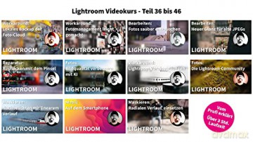 Lightroom - Online-Videokurs: Die Bildbearbeitungs-Software leicht nachvollziehbar vom Profi erklärt - Videos mit über 3 Stunden Laufzeit - Gutschein-Code für den Kurs als Stream [DVD]