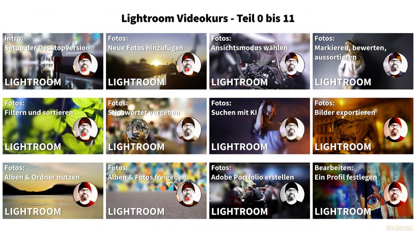 Lightroom - Online-Videokurs: Die Bildbearbeitungs-Software leicht nachvollziehbar vom Profi erklärt - Videos mit über 3 Stunden Laufzeit - Gutschein-Code für den Kurs als Stream [DVD]