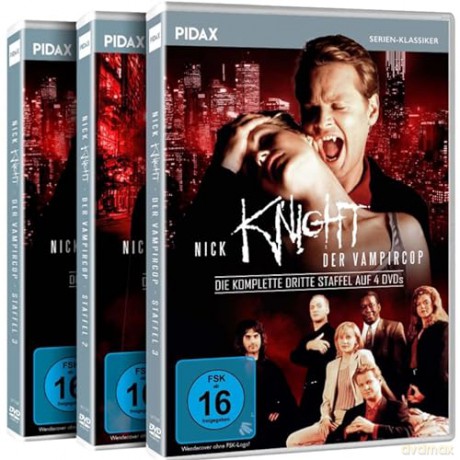 Nick Knight, der Vampircop - Die komplette 70-teilige kultige Krimi Serie (OT: Forever Knight) Gesamtedition zzgl. Bonus: 1 Vampir Comedy Film mit George Hamilton [DVD]