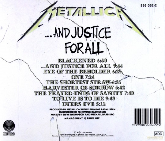 Metallica: ...And Justice For All [CD]