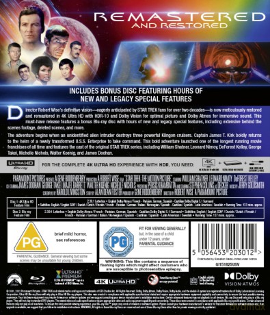 Star Trek: The Motion Picture [Blu-Ray 4K]+[Blu-Ray]