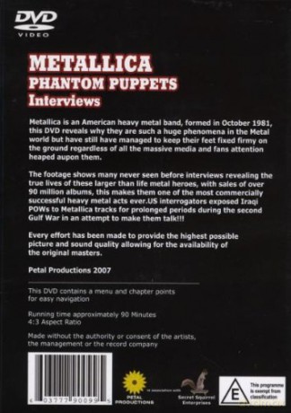 Metallica: Phantom Puppets Interviews [DVD]