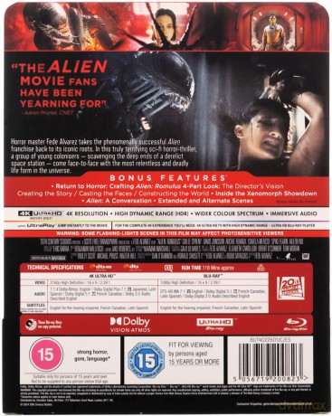 Alien: Romulus (Obcy) (steelbook) [Blu-Ray 4K]+[Blu-Ray]