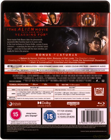 Alien: Romulus (Obcy: Romulus) [Blu-Ray 4K]+[Blu-Ray]