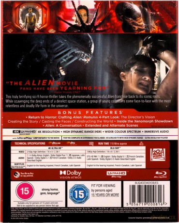 Alien: Romulus (Obcy: Romulus) [Blu-Ray 4K]+[Blu-Ray]