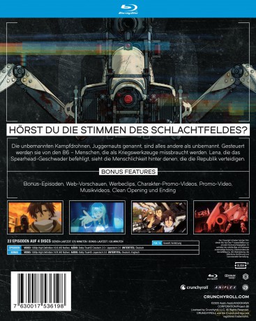 86: Eighty Six - Gesamtausgabe [Blu-ray]