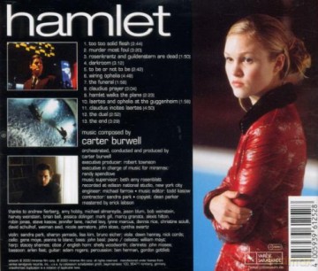 Hamlet soundtrack (Carter Burwell) [CD]