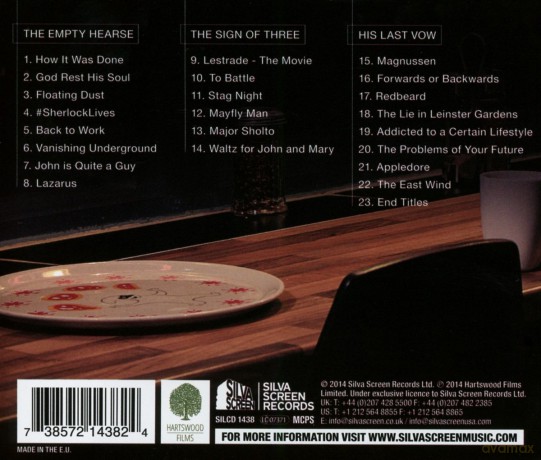 Sherlock Season 3 soundtrack (David Arnold, Michael Price) [CD]