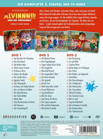 Alvinnn!!! und die Chipmunks: Die komplette 2. Staffel der TV-Serie auf 3 DVDs [DVD]