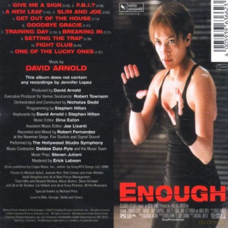 Enough soundtrack (Nigdy Więcej) (David Arnold) [CD]