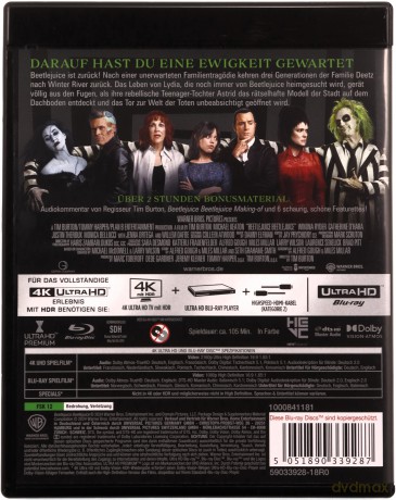 Beetlejuice Beetlejuice [Blu-Ray 4K]+[Blu-Ray]