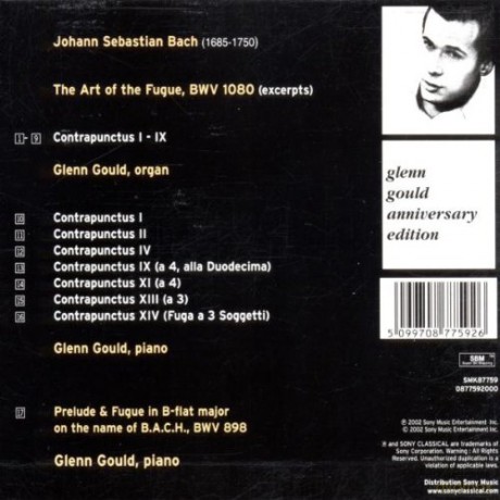 Glenn Gould: Bach: The Art of the Fugue [CD]