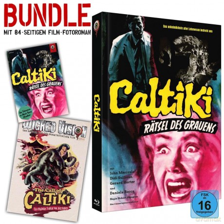 Bundle-Set: Caltiki - Rätsel des Grauens - Mediabook - Cover A - Limited Collector' s Edition (BR+DVD) (+ Film-Fotoroman) [Blu-Ray]
