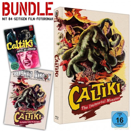 Bundle-Set: Caltiki - Rätsel des Grauens - Mediabook - Cover B - Limited Collector' s Edition (BR+DVD) (+ Film-Fotoroman) [Blu-Ray]