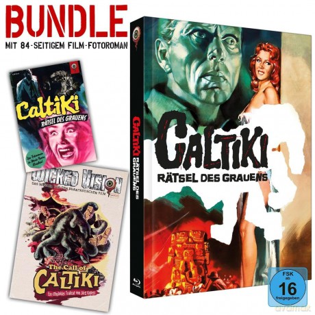 Bundle-Set: Caltiki - Rätsel des Grauens - Mediabook - Cover C - Limited Collector' s Edition (BR+DVD) (+ Film-Fotoroman) [Blu-Ray]