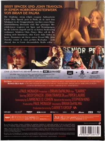 Carrie (mediabook) [Blu-Ray 4K]+[Blu-Ray]