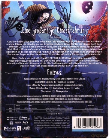 Coraline (Koralina i tajemnicze drzwi) (steelbook) [Blu-Ray 4K]+[Blu-Ray]