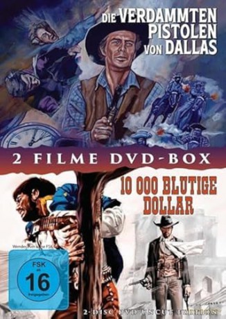 DIE VERDAMMTEN PISTOLEN VON DALLAS + 10.000 blutige Dollar - 2 Disc Uncut Western DVD Box [DVD]