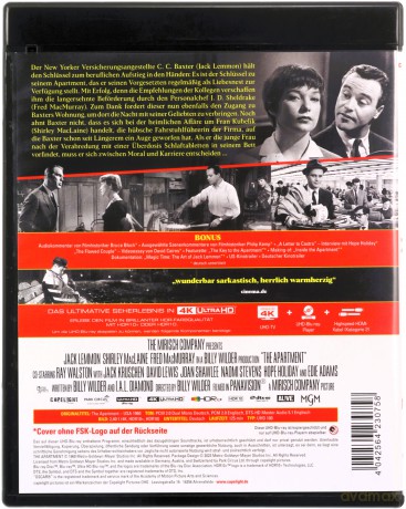 The Apartment (Garsoniera) [Blu-Ray 4K]