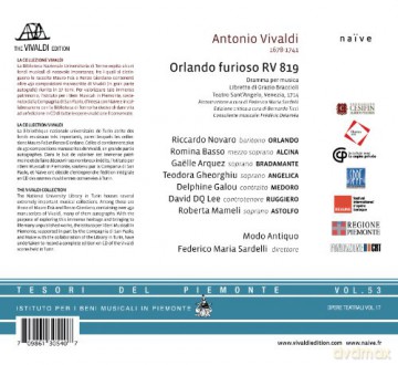 Modo Antiquo, Federico Maria Sardelli: Orlando Furioso 1714 [2CD]