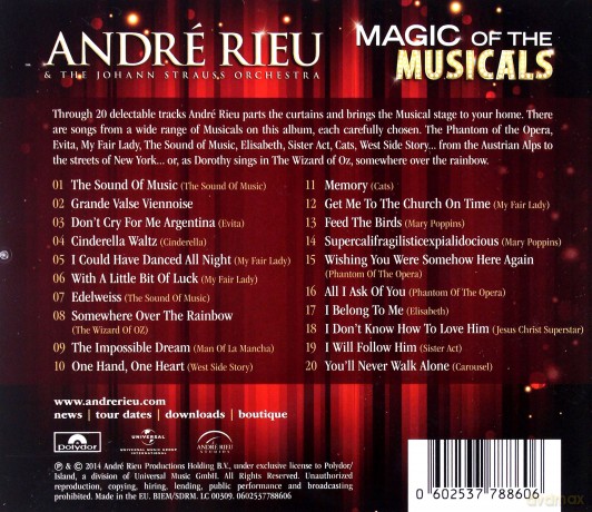 Andre Rieu: Magic Of The Musicals [CD]