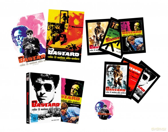 Der Bastard - Klaus Kinski - Mediabook - Cover H (inkl. 28 Seiten Booklet, Poster A4 gefaltet, beidseitig bedruckt, 3 PictureCards beidseitig bedruckt, 1 Untersetzer) [Blu-Ray]