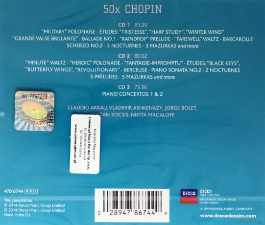 50 X Chopin [3CD]