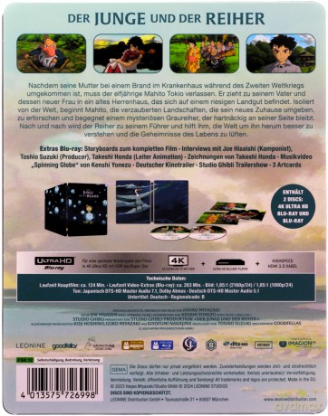 The Boy and the Heron (Chłopiec i czapla) (steelbook) [Blu-Ray 4K]+[Blu-Ray]