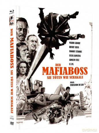 Der Mafiaboss - Sie töten wie Schakale - Mediabook - Cover C - Inkl. Poster A4, gefaltet, 7 Postkarten, 1 Untersetzer - Limited Edition auf 111 Stück (Blu-ray+DVD) [Blu-Ray]