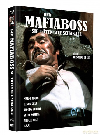 Der Mafiaboss - Sie töten wie Schakale - Mediabook - Cover D - Inkl. Poster A4, gefaltet, 7 Postkarten, 1 Untersetzer - Limited Edition auf 75 Stück (Blu-ray+DVD) [Blu-Ray]