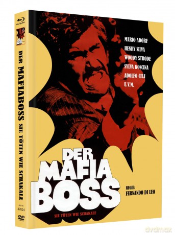 Der Mafiaboss - Sie töten wie Schakale - Mediabook - Cover E - Inkl. Poster A4, gefaltet, 7 Postkarten, 1 Untersetzer - Limited Edition auf 75 Stück (Blu-ray+DVD) [Blu-Ray]